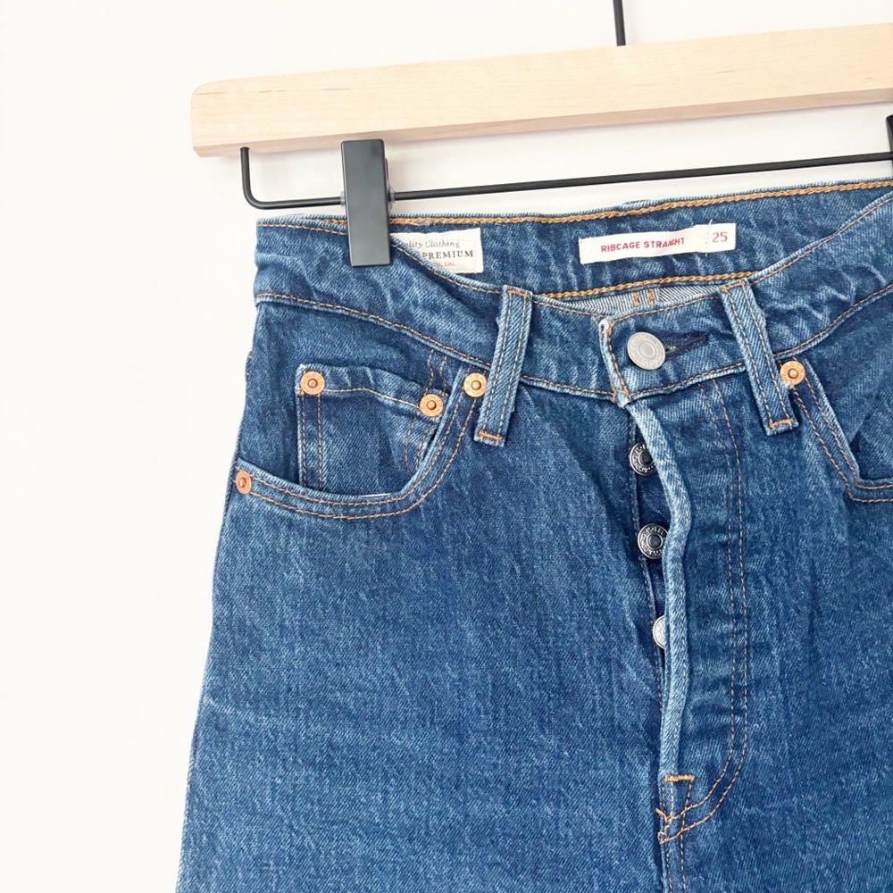 Levi’s Ribcage straight jeans sz. 25 - Picture 2 of 5
